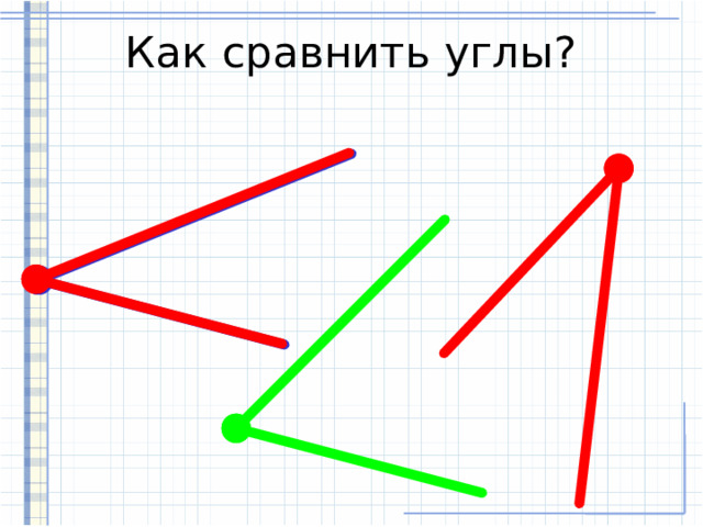 Как сравнить углы? 