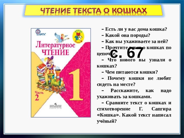 Презентация цап царапыч 1 класс школа россии