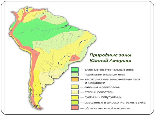 Презентация природные зоны южной америки 7 класс