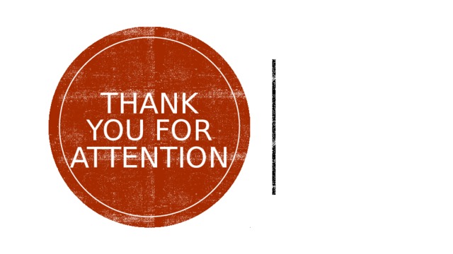 Thank you for attention 
