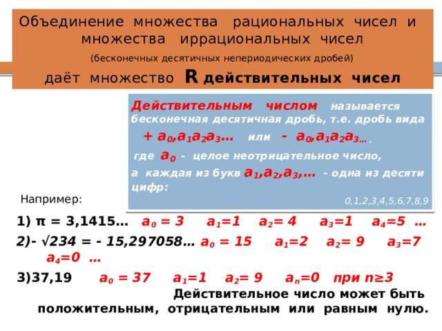 Непериодические бесконечные десятичные дроби 6 класс презентация