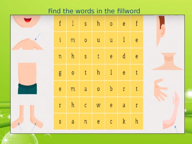 Find the words in the fillword 