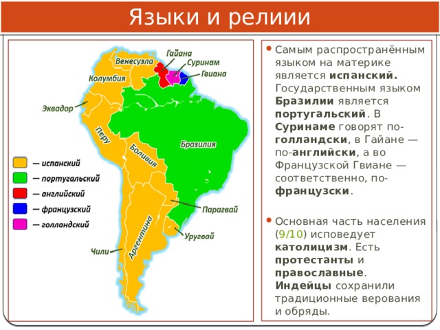 Какой язык в бразилии. Языки Южной Америки. Государственные языки Южной Америки. Языки Латинской Америки. Основные языки Южной Америки.