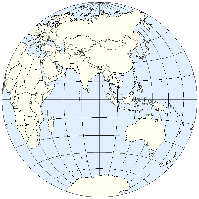 Карта мира шарообразная