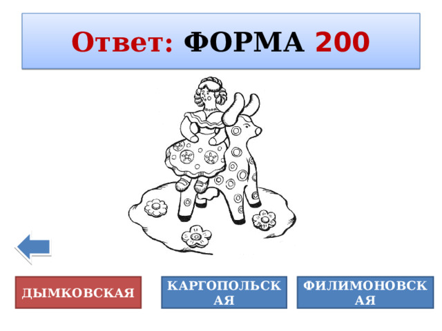 Ответ :  ФОРМА  200 Фреска – это вид монументальной живописи ДЫМКОВСКАЯ КАРГОПОЛЬСКАЯ ФИЛИМОНОВСКАЯ 