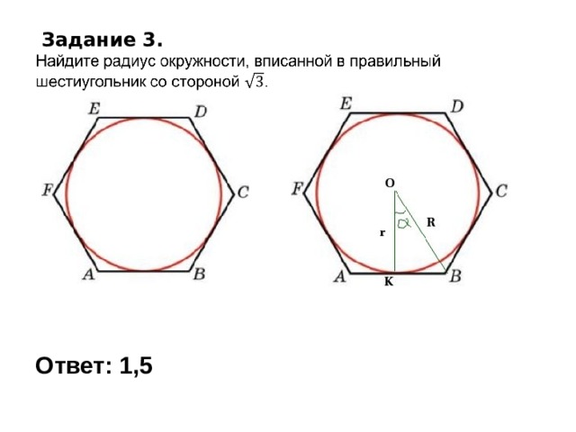 Описанная окружность около правильного четырехугольника. Многоугольник описанный около окружности.