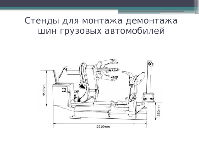 Стенд шиномонтажный технические характеристики