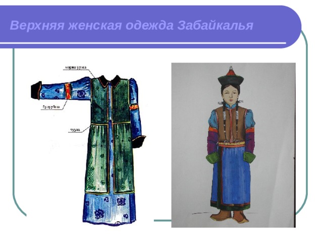 Верхняя женская одежда Забайкалья 