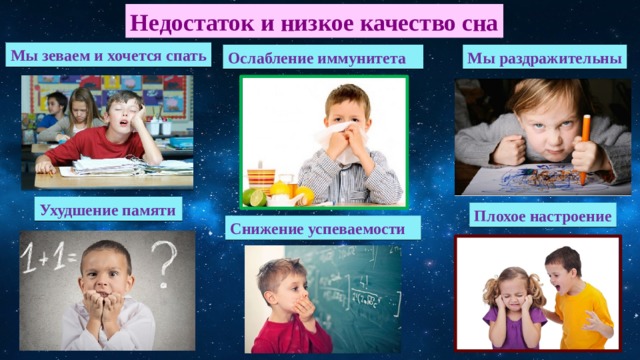 Проект на тему здоровый сон. img7. Проект на тему здоровый сон фото. Проект на тему здоровый сон-img7. картинка Проект на тему здоровый сон. картинка img7. В ученическом исследовательском проекте по биологии на тему "Сон человека" автором была поставлена цель, изучить сон человека и доказательно проверить теории о хорошем сне человека. Чтобы выяснить, оказывает ли сон влияние на общее самочувствие и состояние здоровья человека, автор проводит самонаблюдение и анализирует полученные результаты, сравнивая их с научными фактами.