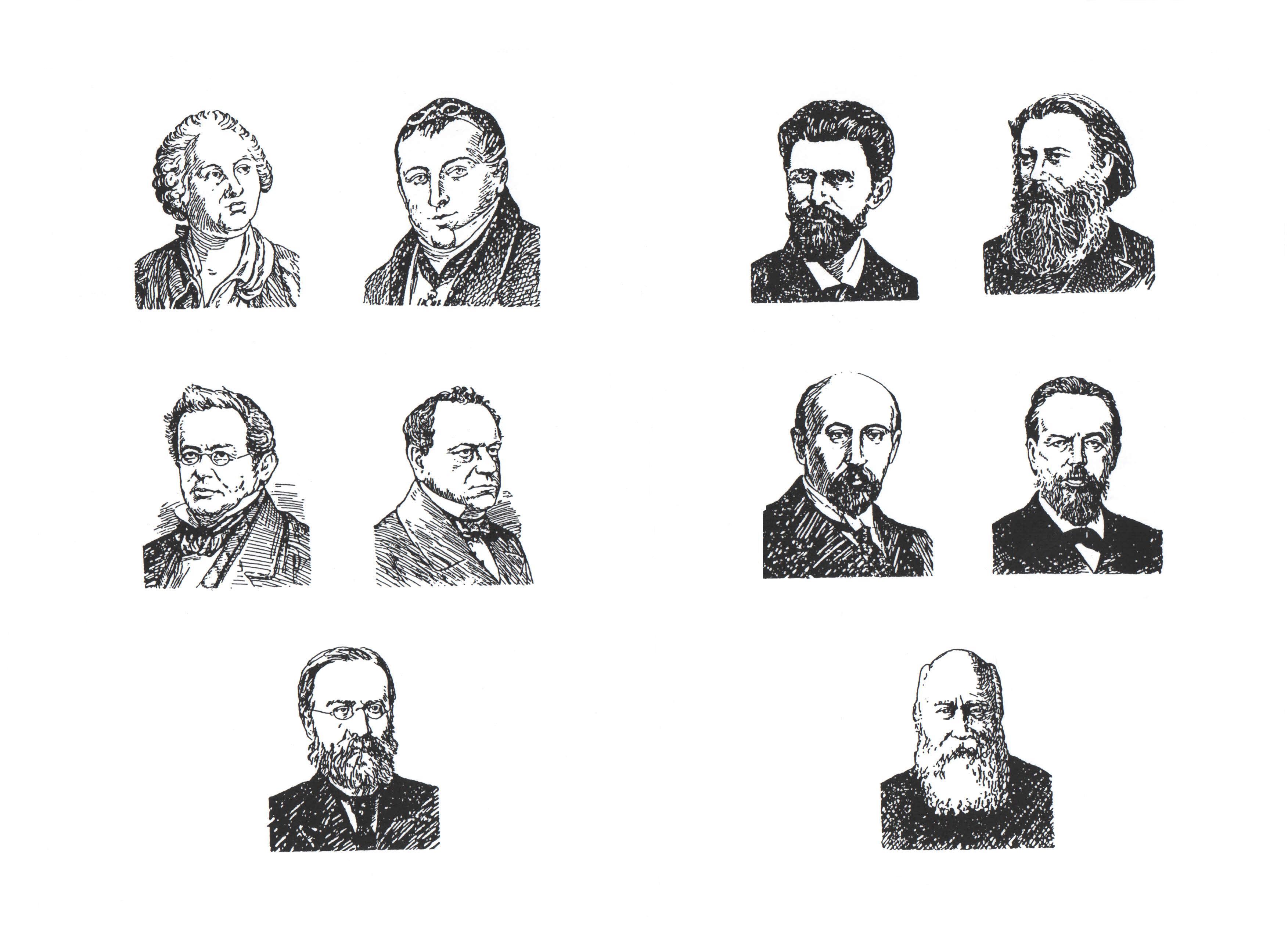 Портреты физиков 19 века