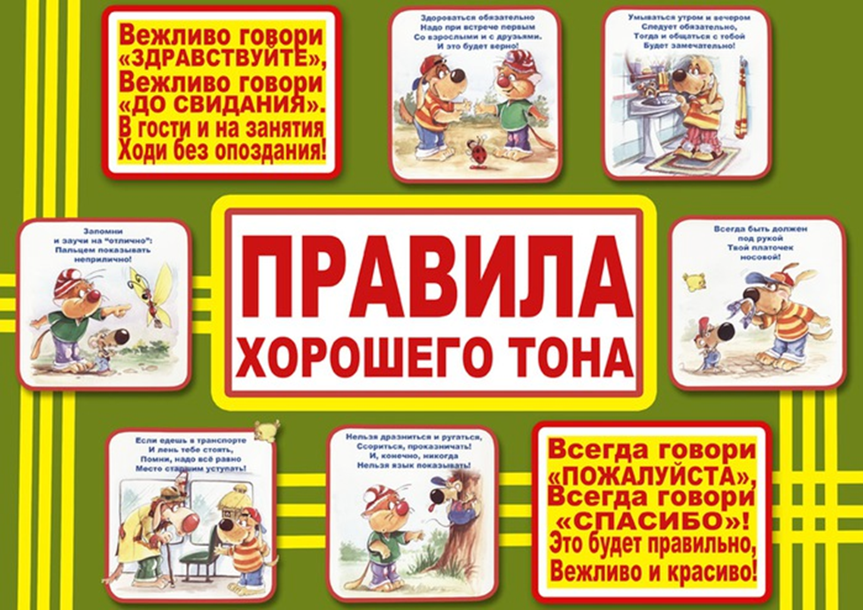 Рисунок на тему правила этикета