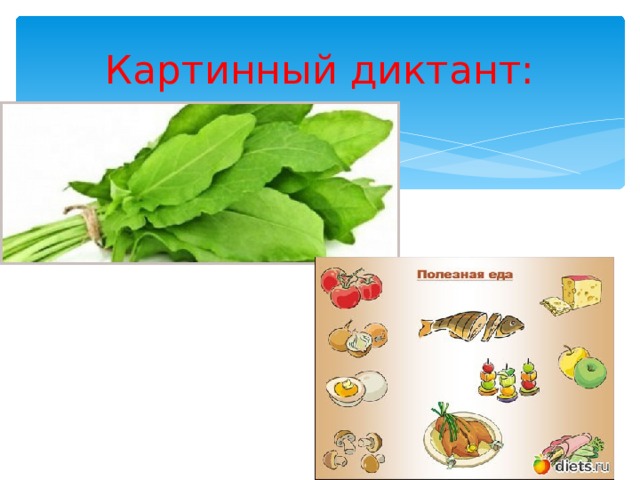 Картинный диктант: 