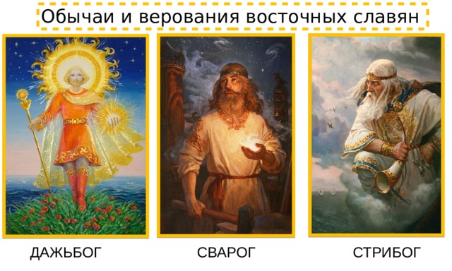 Обычаи и верования восточных славян ДАЖЬБОГ СВАРОГ СТРИБОГ 