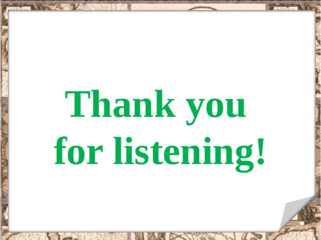 Thank you  for listening!  