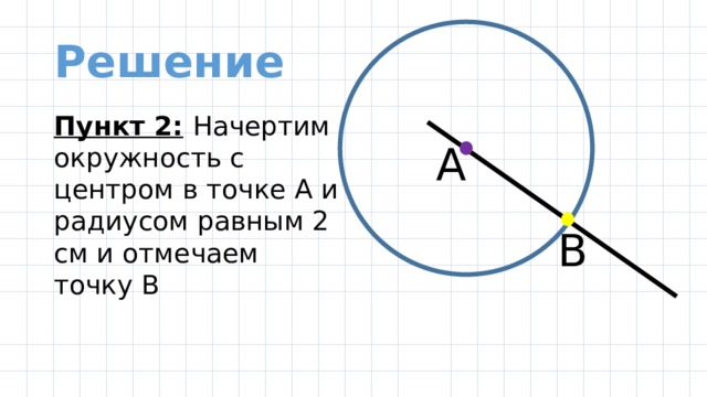 Начертите окружность длина радиуса которой 5. Как найти центр окружности с помощью линейки и карандаша.