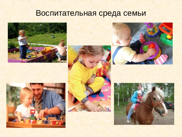 Воспитательная среда семьи 