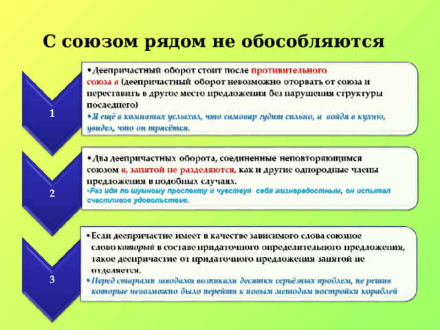 С союзом рядом не обособляются 