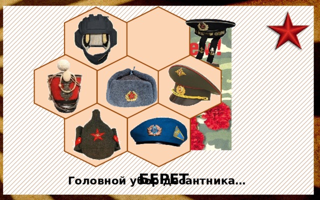 Головные уборы солдат