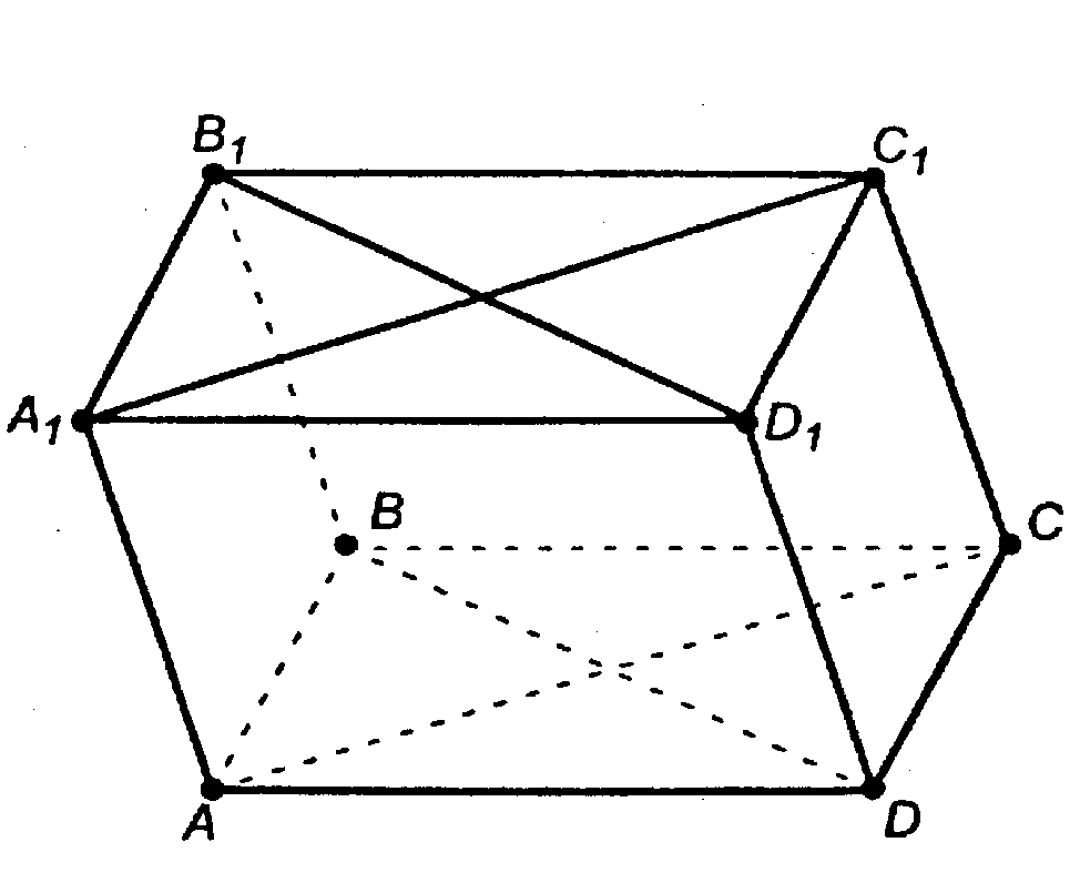 Нарисуйте параллелепипед и обозначьте векторы