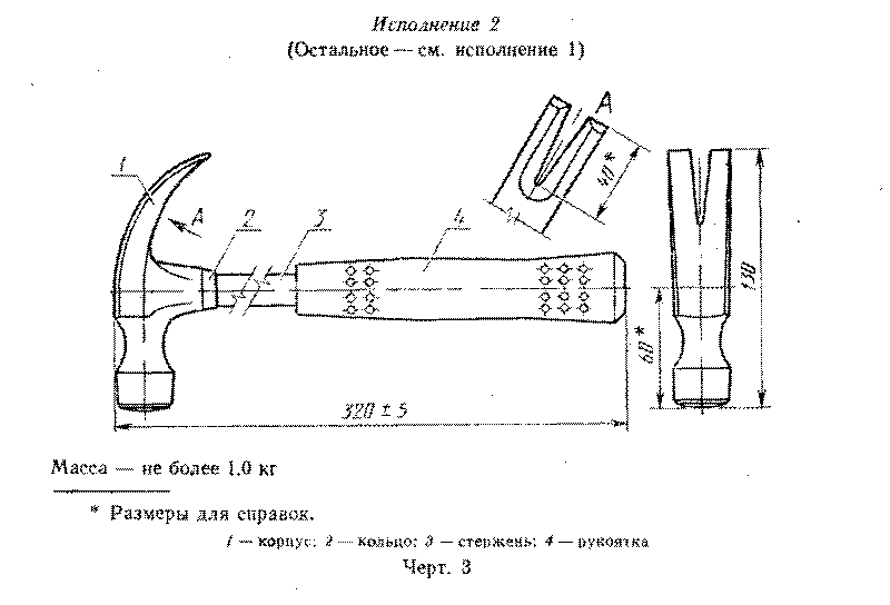 Технологическая карта рукоятки молотка