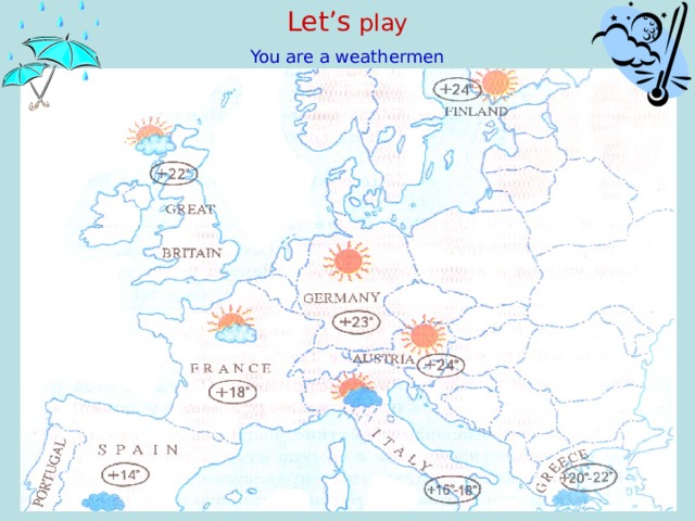Let’s play You are a weathermen 