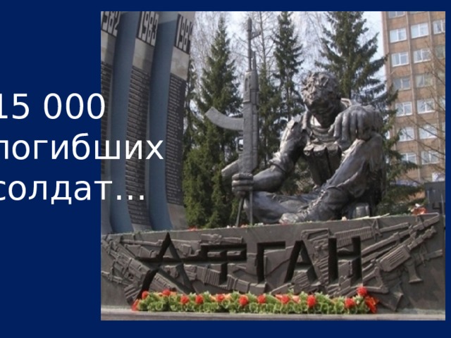 15 000 погибших солдат…