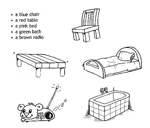 Спотлайт 2 цвета. Задания по английскому языку мебель. Spotlight 2 задания. Мебель на английском раскраска. Мебель на английском задания.