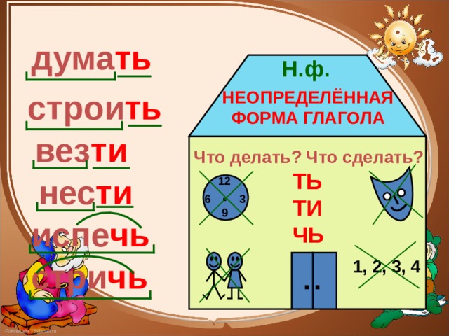 Ть ти чь. Везет в неопределенной форме глагола. Неопределенная форма глагола привезет. Строить Неопределенная форма глагола. Задумываюсь Неопределенная форма.