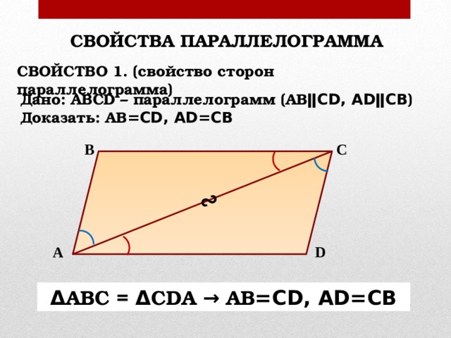 Свойства сторон. Как найти диагональ параллелограмма. Длина диагонали параллелограмма. Равны ли диагонали параллелограмма. Как найти длину диагонали параллелограмма.