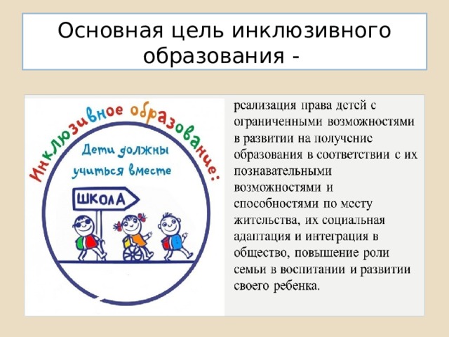 Организация педагогического процесса с учетом принципов инклюзии презентация