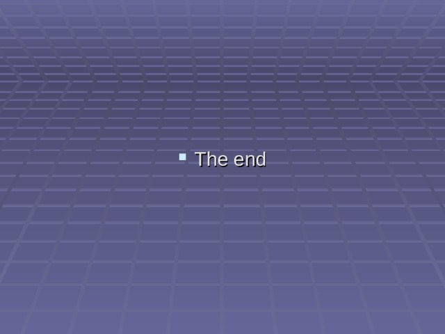 The end 