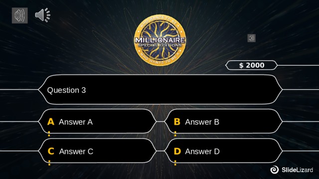$ 2000 Question 3 Answer B Answer A B: A: Answer C Answer D D: C: 