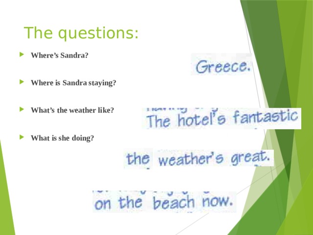 Как переводится was when. Spotlight 5 Module 7a презентация. Where's Sandra staying. Where s Sandra staying перевод. Where's Sandra staying?se CСТА 2 what's the weather like? 3 Now?.