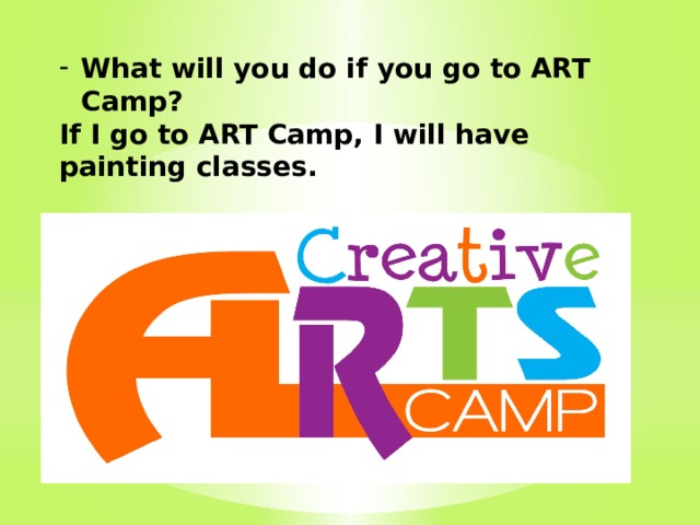 What will you do if you go to ART Camp?