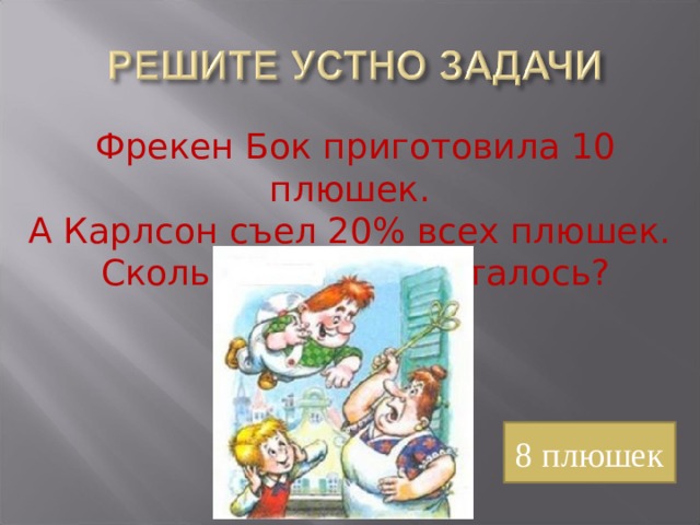 Сколько плюшек съел карлсон в пятницу. Задачи про Фрекен бок. Фрекен бок готовит плюшки. Карлсон съел. Завтрак для Карлсона.