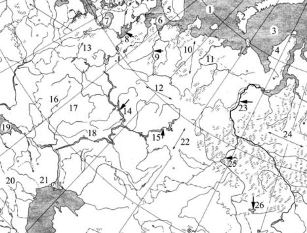 Восточно европейская равнина на карте мира контурная карта 5 класс