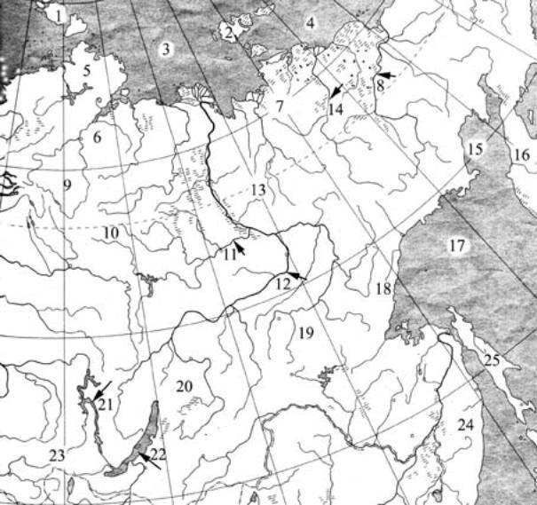 Контурная карта россии 5 класс география распечатать