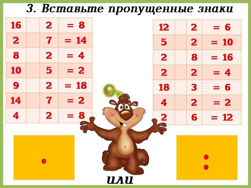 Поурочный план 2 класс математика деление на 2