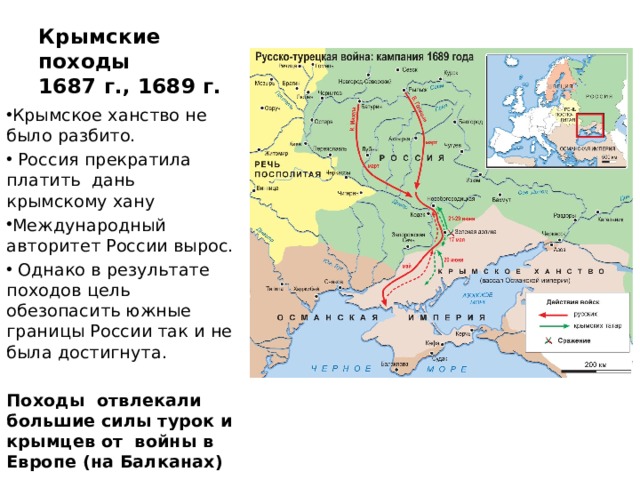 Крымские походы голицына при каком