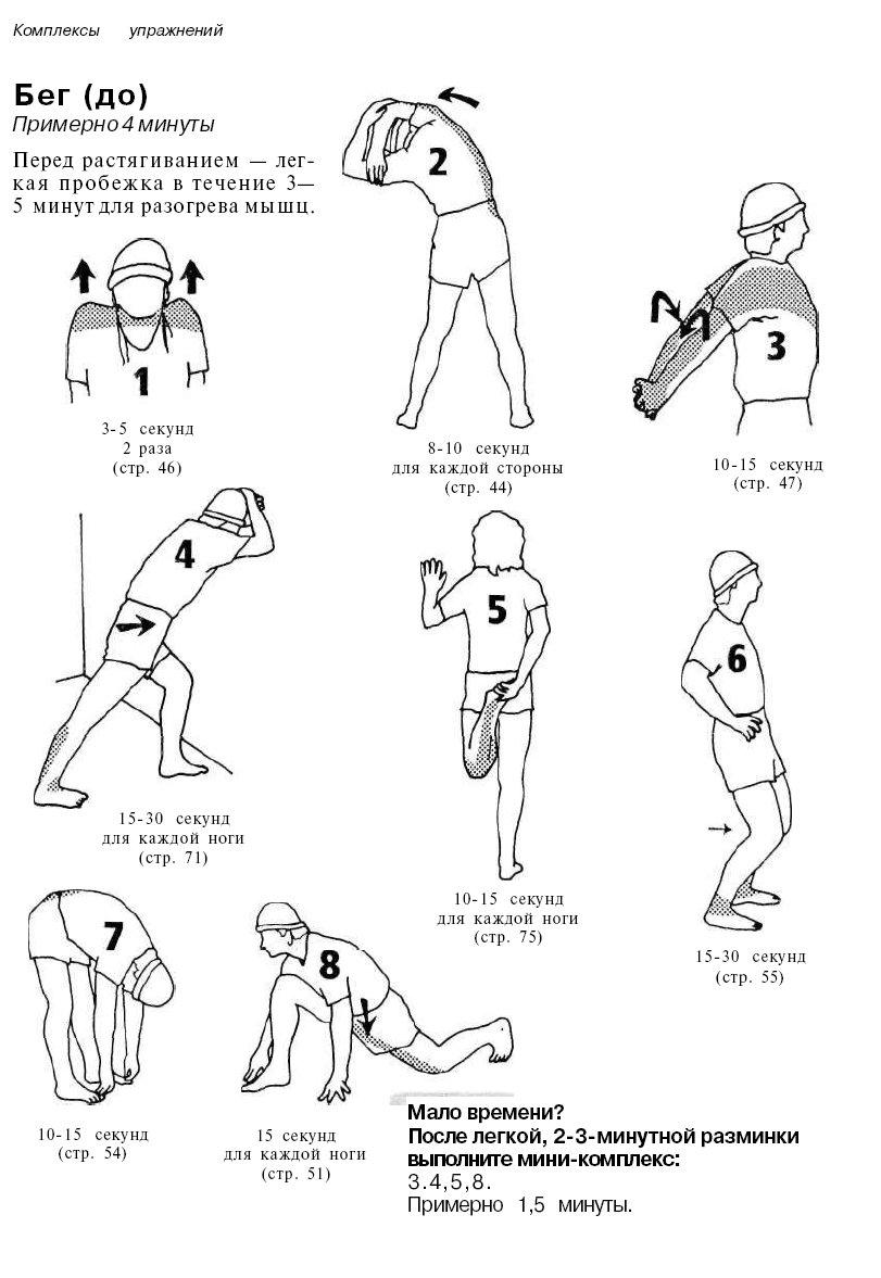 Разминка перед бегом для начинающих упражнения