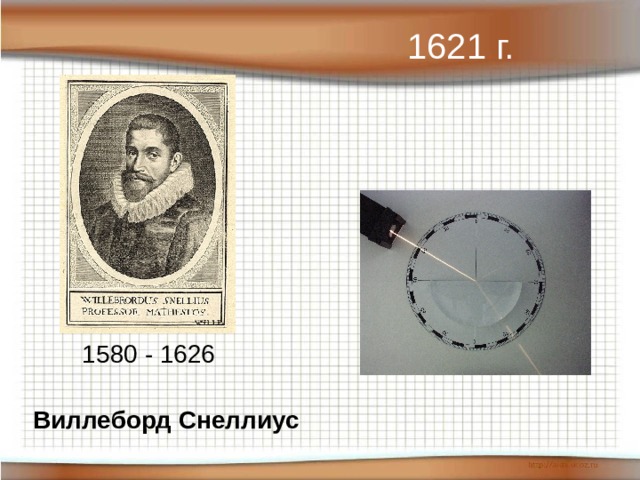1621 г. 1580 - 1626 Виллеборд Снеллиус 