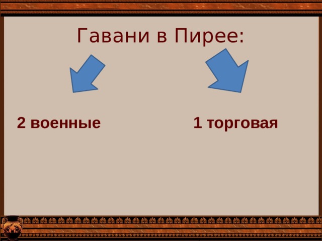 Гавани в Пирее: 2 военные 1 торговая 