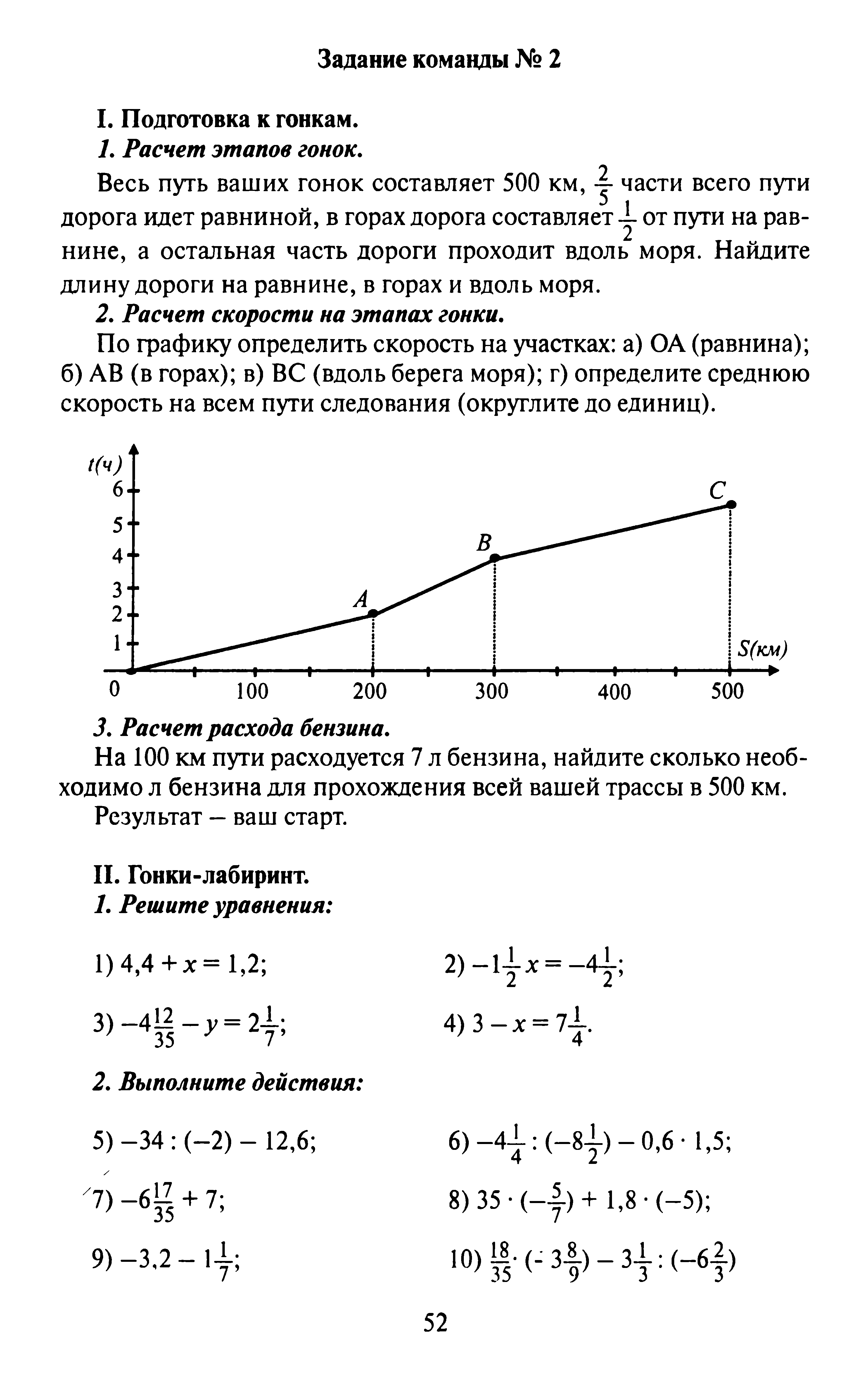 Математические гонки 