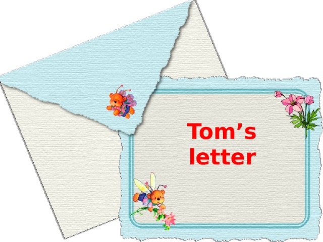 Tom’s letter 