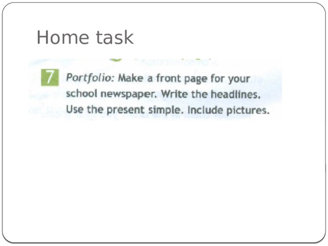 Home task 