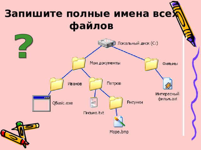 Как записать полные имена графических файлов