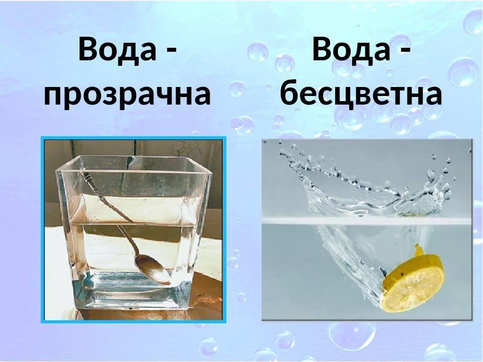 Схема вода прозрачная