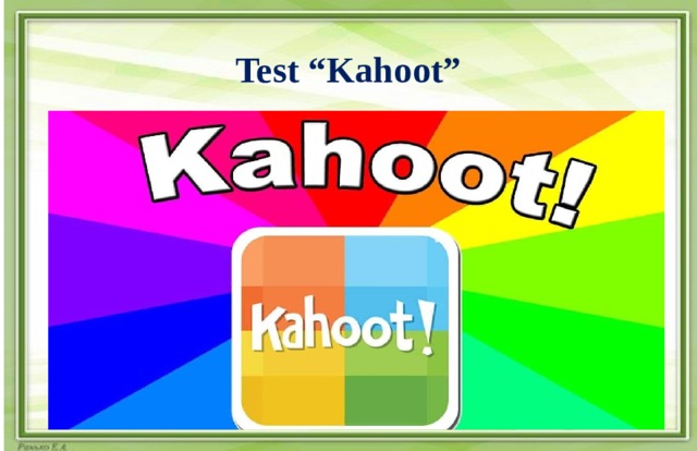 Test “Kahoot” 