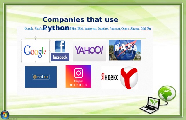  Companies that use Python 