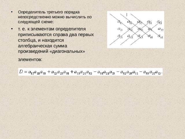 С помощью определителей. Схема определителя 3 порядка. Формула вычисления определителя 3 порядка. Определитесь третьего порядка. Схема для вычисления определителя третьего порядка.